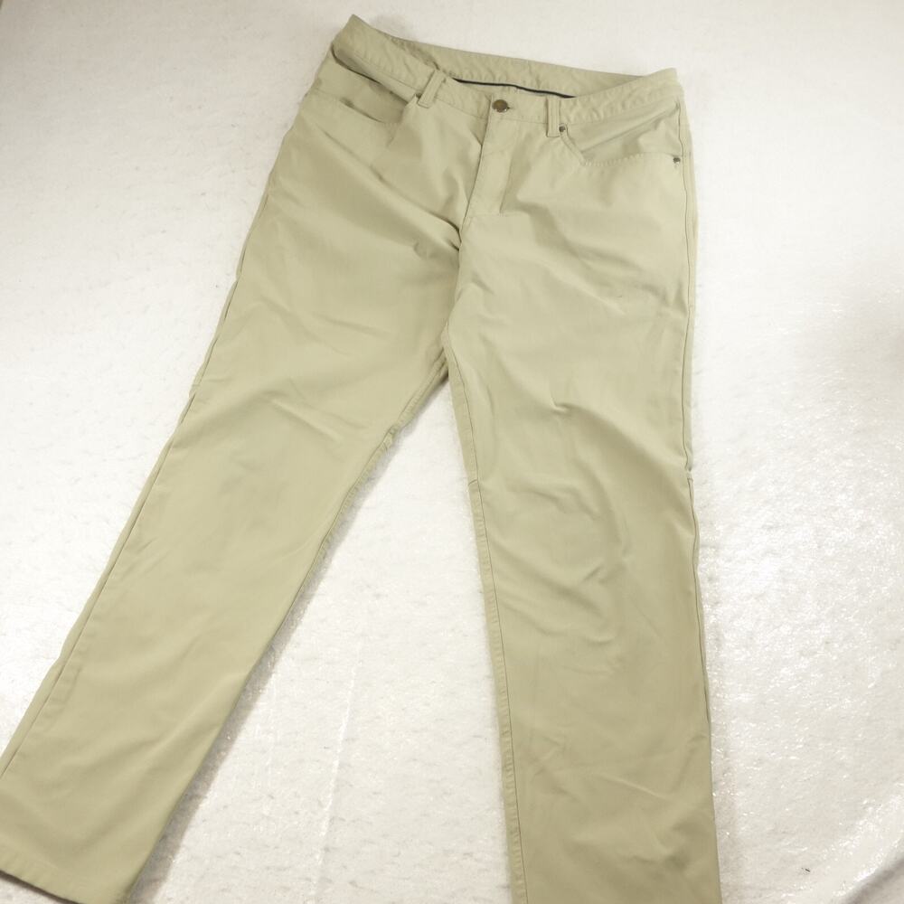 Lululemon Pants Mens 32x30 Beige Slim Straight 5 Pocket ABC Warpstreme Light